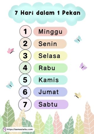 Lembar Kerja Anak TK - PAUD | Poster | Mengenal Hari dalam Sepekan Preschool Activities Printable, Math Addition Worksheets, Islamic Kids Activities, Homeschool Projects, Hari Hari, Addition Worksheets, Math Addition, Busy Board, Preschool Learning Activities