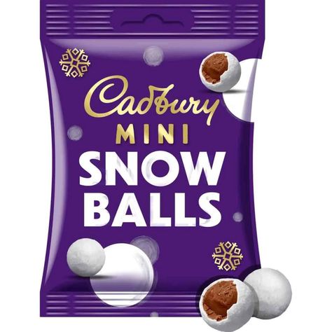 Discontinued Food, Chocolate Snowballs, Snow Balls, Candy Balls, Dairy Milk Chocolate, Chocolate Buttons, Cadbury Dairy Milk, Chocolate Coins, Christmas Sweets