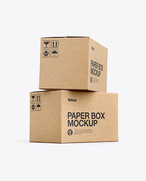 Two Kraft Boxes Mockup. Present your design on this mockup. Simple to change the color of different parts and add your design. Includes special layers and smart objects for your creative works. #box #boxes #cardboard #carton #cartonbox #frontview #kraft #kraftbox #mockup #pack #package #paper #paperbox #storage #twoboxes Box Mockup Design, Cardboard Cartons, Alcohol Packaging, Free Mockup Templates, Free Psd Mockups Templates, Phone Mockup, Psd Designs, Mockup Downloads, Kraft Boxes