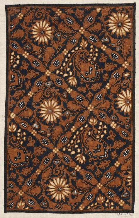 Javanese Batik, Seni Resin, Indonesian Art, Indonesian Batik, Motif Batik, Batik Art, Textile Prints Design, Dutch Colonial, Batik Design