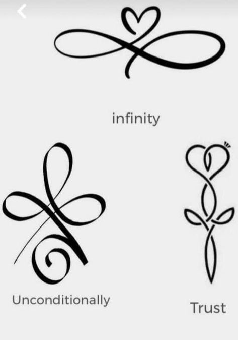 Trust Tattoo, Infinity Symbol Tattoo, Symbols And Meanings, Jewerly Making, Symbol Tattoos, Infinity Symbol, Runes, Tattoos