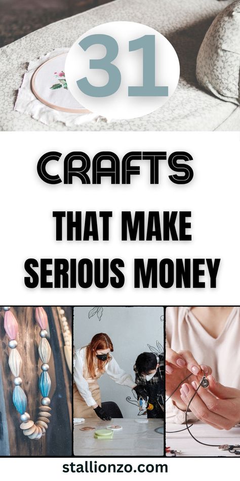 31 easy Money Making Crafts including Upcycled Home Decor and DIY Wreaths. Easy Crafts For Selling, Easy Crafts You Can Sell, Crafts I Can Sell, Upcycle To Sell, Diy Craft Ideas To Sell, Make And Sell Ideas Extra Money, Diy To Make And Sell, Diy For Business Ideas, Diy Crafts To Sell Unique Easy