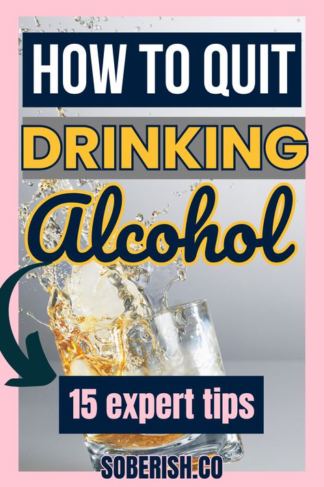 Thinking about giving up alcohol, whether for good or just for a while? Here are 15 simple tips to help you. Let's explore the benefits of quitting drinking and find ways to make it happen. Before Drinking Alcohol Tips, Quiting Alcohol Benefits, What To Do Instead Of Drinking Alcohol, How To Stop Drink Alcohol, How To Stop Alcohol Quit Drinking, How To Help An Alcoholic, Stop Drink Alcohol, Benefits Of Not Drinking Alcohol, Quitting Drinking Alcohol