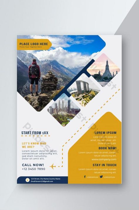 Pamplet Layout Design, Travel Advertising Design, Travel Brochure Design, Design Sites, Travel Poster Design, Flyer Design Inspiration, Leaflet Design, Newsletter Design, Travel Brochure