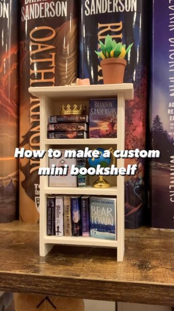 Miniature Book Case Diy, Book Nook Free Printable, Mini Book Shelf Ideas, How To Make A Mini Bookshelf, Mini Book Shelf Diy, Book Nook Printable, Book Nook Templates, Mini Bookcase Diy, Mini Bookshelf Ideas