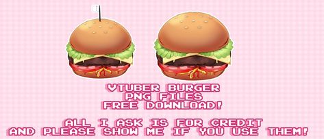 Vtuber Assets Free, Twitch Assets, Free Assets, Vtuber Assets, Juicy Burger, All I Ask, File Free, Just Giving, Banners