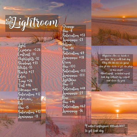 Editing Sunset Photos, Editing Beach Photos Lightroom, Sunset Filter Lightroom, Sunset Editing Lightroom, Lightroom Sunset Edit, Sunset Preset Lightroom, How To Edit Sunset Photos, Beach Presets Lightroom, Beach Filter Lightroom