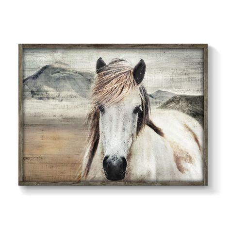 PRICES MAY VARY. Size: This horse wooden framed prints size is 16 inch x 12 inch Perfect Wooden Framed Art: Retro style horse wooden framed pictures is a good idea for your home decoration for walls such as living room, bedroom, bathroom, kitchen, dinning room, office, business, guest room, spa, yoga, hotels, hallway, meeting room, playroom, guest room, condo, dorm, farmhouse Easy to Hang: This wooden framed prints is ready to hang right out of the box with wall mounting hardware included, you c Horse Themed Bedrooms Walmart, Horse Art Above Fireplace, Big Wall Art Living Room Eqestrain, Horse Themed Bedrooms Target, White Horse Canvas Wall Art, Horse Themed Bedrooms, Painting For Office, Framed Picture Wall, Horse Wall Art Canvases