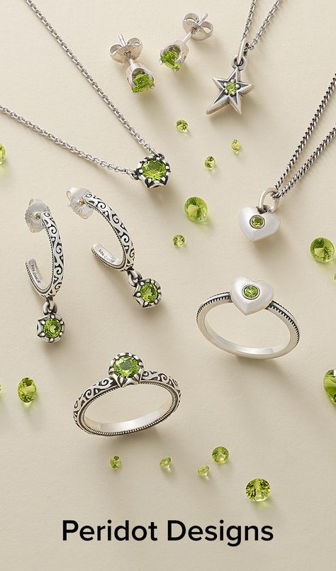 A bright green gem - peridot is a sparkling way to celebrate August birthdays or wear your favorite color. 💚 August Birthdays, Sultana Kosem, August Birthstone Ring, Birthstone Rings, Green Gem, August Birthday, Fancy Jewellery Designs, Peridot Jewelry, August Birthstone Jewelry