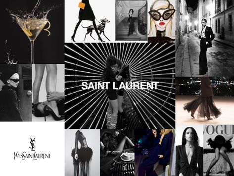 Yves Saint Laurent collage för GA av mig ✶ Ysl Moodboard, Yves Saint Laurent Aesthetic, Saint Laurent Aesthetic, Wallpaper Pc, Fashion Statement, Yves Saint Laurent, Saint Laurent, Luxury Fashion, Collage