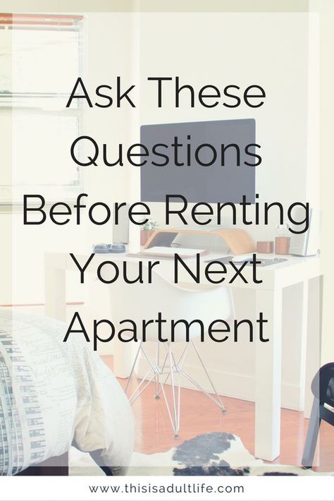 If you're going to rent an apartment, you NEED to ask these questions! First apartment tips | living alone | This is Adult Life Rental Checklist, First Apartment Tips, Apartment Color Schemes, Apartment Hacks, Apartment Guide, Apartment Hunting, Apartment Entryway, Apartment Checklist, Trendy Apartment