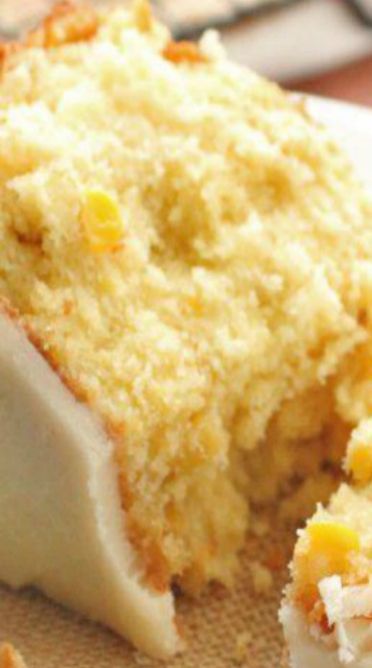 Sweet Corn Cake, Corn Cakes Recipe, Sweet Corn Cakes, Corn Cake, Butter Glaze, Corn Cakes, A Piece Of Cake, Corn Recipes, No Sugar Foods