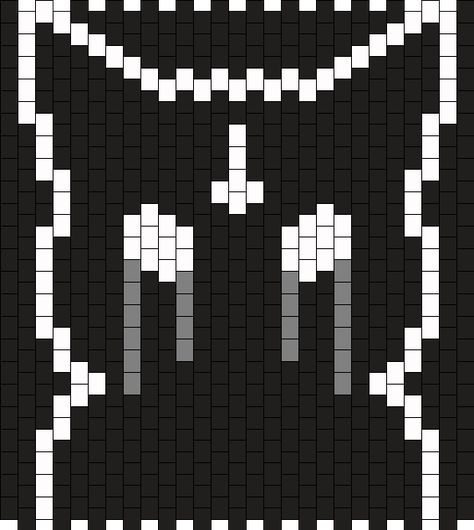 Goth Kandi Pattern, Pastel Goth Pixel Art, Kandi Panel Pattern, Goth Perler Beads, Goth Perler Bead Patterns, Kandi Panel, Goth Kandi, Goth Pixel Art, Goth Pattern