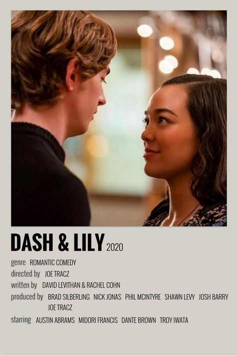 Dash Lily Poster, Dash And Lily Poster, Dash And Lily Wallpaper, Lily And Dash, Dash And Lily Aesthetic, Lily Movie, Dash And Lily, Dash Lily, Film Polaroid