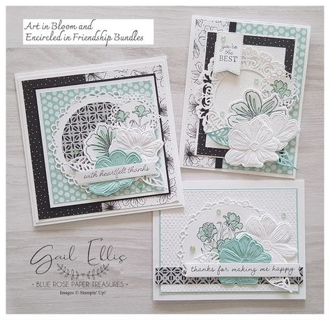 Gail Ellis, Paper Flower Projects, Art In Bloom, Cards Tutorial, Flower Projects, Rose Paper, Stampin Up Catalog, Card Tutorial, Friendship Cards