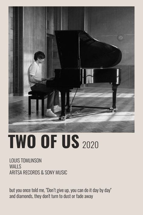 Louis Tomlinson Poster, Aesthetic Walls, Louis Tomlinson Songs, Minimalist Music, Polaroid Posters, Harry Styles Poster, Music Poster Ideas, Vintage Music Posters, Music Poster Design