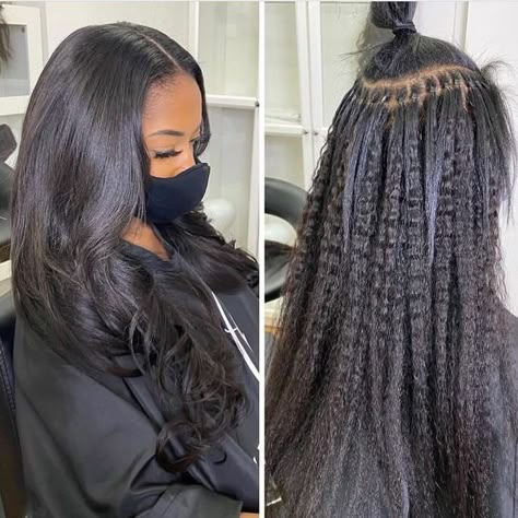 #itips #microlink #itipsextensions #itipextensions Natural Hair Maintenance, 360 Wigs, Microlink Hair Extensions, Hair Extension Brands, Hair 360, I Tip Hair Extensions, Haute Hair, Black Hair Extensions, Mega Hair