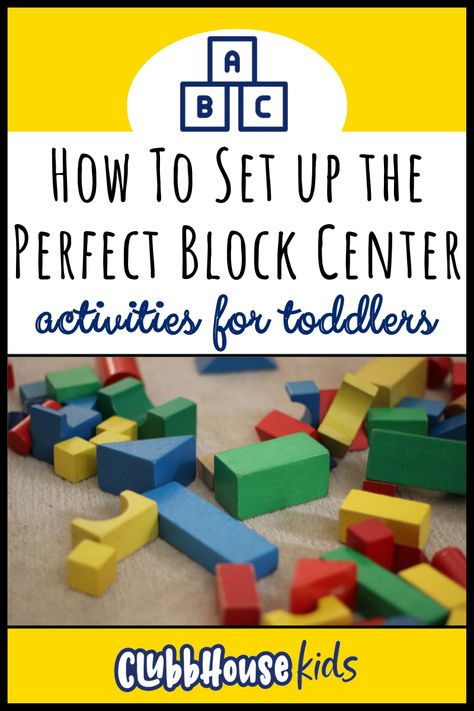 Wondering how to set up block center activities for toddlers. If your classroom or daycare is anything like mine the block center is the... Shapes Dramatic Play Preschool, Blocks Center Preschool, Block Center Ideas Preschool, Toddler Center Ideas, Preschool Block Center Ideas, Block Area Ideas Preschool, Block Center Ideas, Toddler Classroom Set Up, Classroom Center Organization