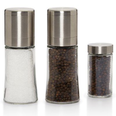 Kamenstein Dual Plastic Salt & Pepper Grinder Set Spice Mill, Salt Grinder, Salt And Pepper Mills, Salt And Pepper Grinders, Spice Grinder, Salt And Pepper Set, Pepper Grinder, Types Of Food, Cooking Tools