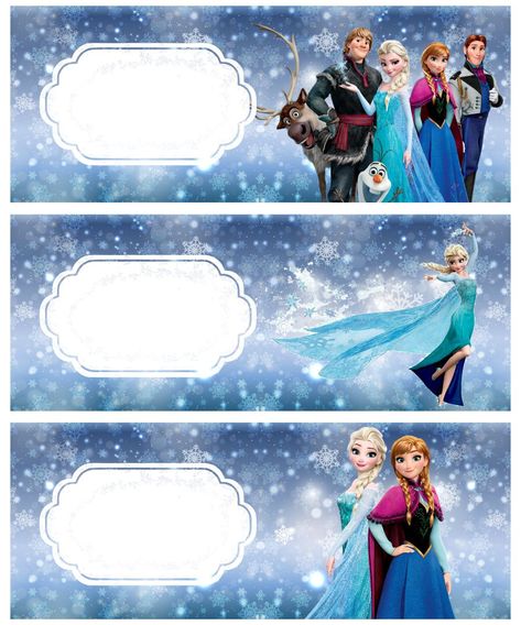 Frozen Name Tags Printable, Frozen Printables Free Templates, Disney Frozen Birthday Party Food, Elsa Theme, Frozen Birthday Cards, Disney Frozen Invitations, Frozen Birthday Party Food, Elsa Design, Frozen Party Printables