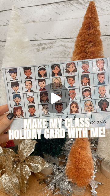 Lindsay | 5th Grade Teacher on Instagram: "✨SAVE THIS TO USE WITH YOUR CLASS!✨ Our 2023 class holiday card is done & I love how it turned out! ❄️⛄️ 🤍 If you are on break already this would still be so cute to do in the New Year when you return! Here’s a step-by-step guide to create your own class card! ❆ create a new classroom using @pixtoncomics & share the link/code with your students (this will allow them to design their own avatars) ❆ find a winter/holiday background for your class card ❆ drag your background into a doc (I like using PowerPoint the best but Google Slides works too) ❆ make sure your page is set to letter size - not widescreen ❆ insert a table based on the number of students you have ❆ download your student’s avatar as a “headshot” ❆ add names if you wish! ❆ print & 5th Grade Teacher, Holiday Lessons, New Classroom, Holiday Background, Christmas Classroom, Class Activities, Holiday Postcards, Christmas Postcard, Third Grade