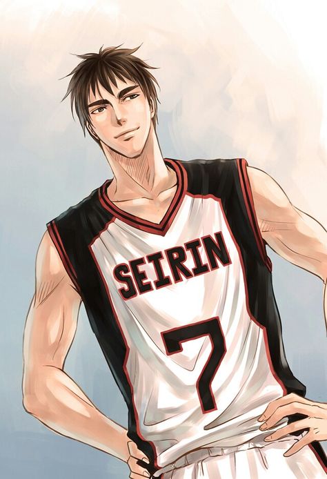 Teppei Kiyoshi (Seirin) | Kuroko no Basuke #KnB Kuroko No Basketball, Kiyoshi Teppei, Midorima Shintarou, Kagami Taiga, Kuroko Tetsuya, Iron Heart, Asian Love, Kuroko's Basketball, No Basket