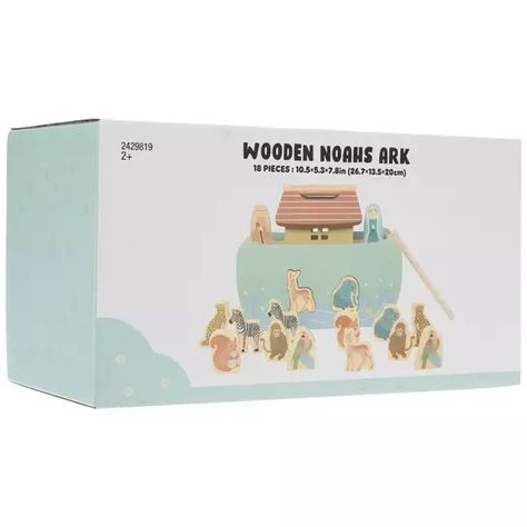 Noah's Ark Wood Toy | Hobby Lobby | 2429819 Noah's Ark Birthday Party, Noahs Ark Party, Sunday School Classroom, Preschool Bible, Twins 1st Birthdays, The Ark, Bible Story, Noah's Ark, Noahs Ark