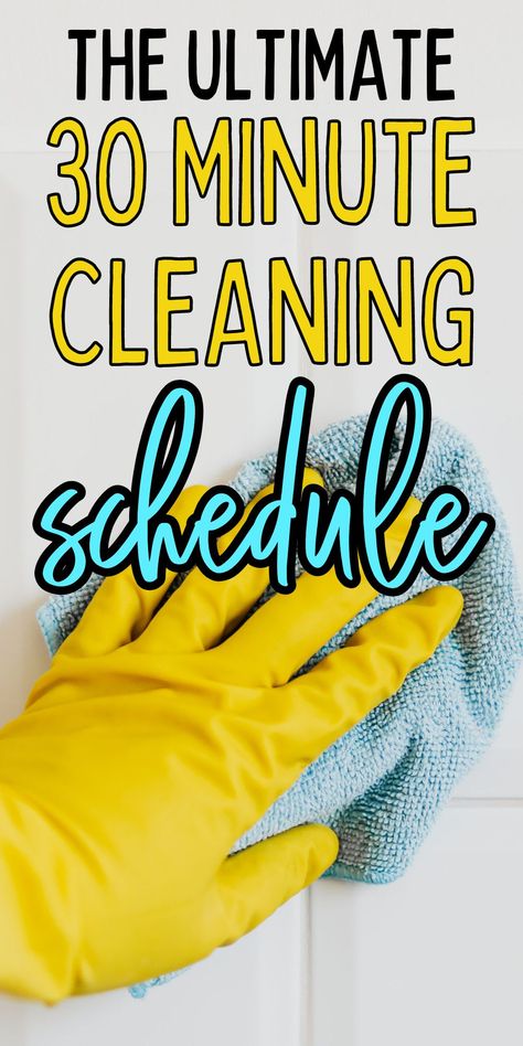 30 Minute Cleaning Routine, How To Clean House Quickly, Diy Dishwasher Cleaner, House Cleaning Checklist Printable, House Cleaning Schedule, House Schedule, Cleaning Routines, Seasonal Cleaning, Clean The House