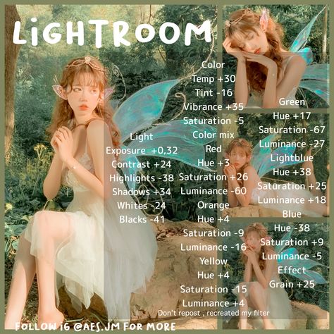 Dreamy Camera Filter, Fantasy Filter Lightroom, Dreamy Photo Presets, Light Room Tips Photo Editing, Dreamy Aesthetic Edit, Fantasy Photo Editing, Dreamy Aesthetic Filter, Dreamy Picture Edit, Fairy Edit Tutorial