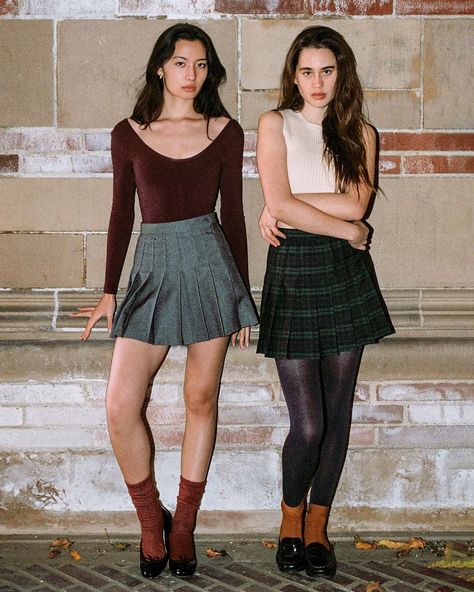 American Apparel Ad, Plaid Tennis Skirt, Los Angeles Apparel, La Outfits, Tennis Skirts, American Classic, Tennis Skirt, American Apparel, Skirt Fashion