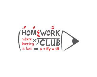 Homework Club Homework Club, Clever Logo Design, After School Care, Clever Logo, Club Logo, Brand Me, Job Posting, Logo Branding Identity, Work Ideas