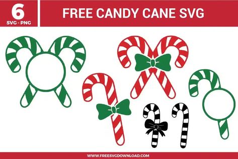 Candy Cane Free SVG Files | Free SVG Download Christmas Svg Files Free, Candy Cane Svg, Free Svg Files For Cricut, Disney Easter, Unique Christmas Decorations, Free Candy, Free Svg Files, Christmas Svg Files, Flower Food