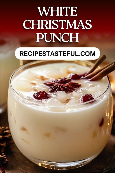 This White Christmas Punch is a festive and refreshing drink that combines the tropical flavors of pineapple and coconut with the crispness of white cranberry juice. Perfect for holiday gatherings, this creamy punch is garnished with fresh cranberries and rosemary, making it both delicious and visually stunning. White Christmas Punch, Holiday Punch Recipe, Cranberry Drinks, White Cranberry Juice, Pineapple And Coconut, Christmas Punch Recipes, Christmas Recipes Easy, Christmas Punch, Holiday Eating