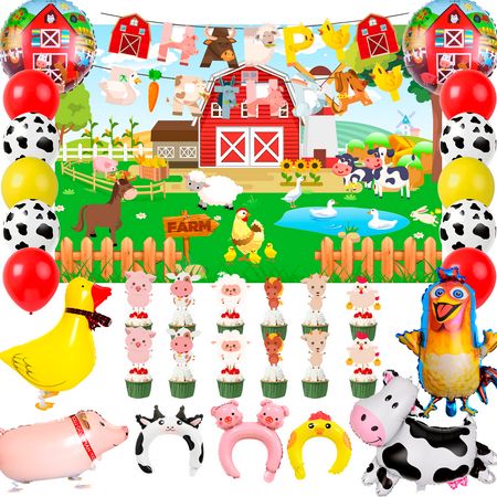 Farm animals birthday party