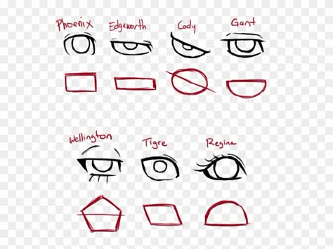 Different Eyes Shapes Drawing, Anime Eye Shapes Reference, Eye Type Drawing, Shapes Of Eyes Drawing, Eye Shapes Drawing Character Design, Happy Eyes Drawing Anime, Eye Shape Chart Drawing, Eyes Drawing Shapes, Anime Eyes Shape