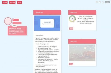 10+ Free Kawaii Tumblr Themes - Theme Junkie Tumblr Header, Tumblr Themes, Beautiful Tumblr, Css Grid, Minimalist Layout, Cute Journals, Blog Layout, Themes Free, Pink Themes