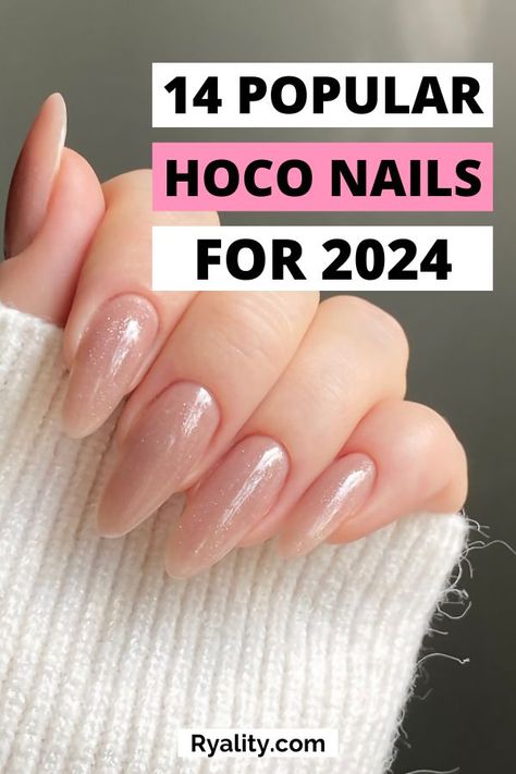 Omg the glittery ones are my absolute fav! The best list of hoco nail inspo I've seen so far Fall Graduation Nails, Nail Inspo Homecoming, Nail Inspo Hoco, Nail Ideas For Homecoming, Simple Hoco Nails, Cute Homecoming Nails, Hoco Nail Ideas, Sparkly Nails Acrylic, Homecoming Nail Ideas