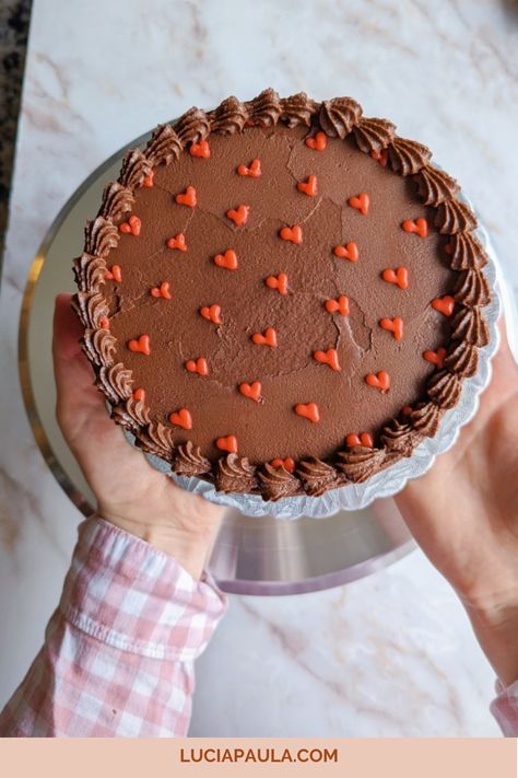 Chocolate Cake For Valentines Day, Chocolate Cake With Chocolate Icing Birthday Cake, Chocolate Engagement Cake, Chocolate Cake Valentines Day, Mini Chocolate Ganache Cake, Chocolate Birthday Cake Easy, Cute Chocolate Birthday Cake, Easy Chocolate Birthday Cake Ideas, Easy Chocolate Cake Design