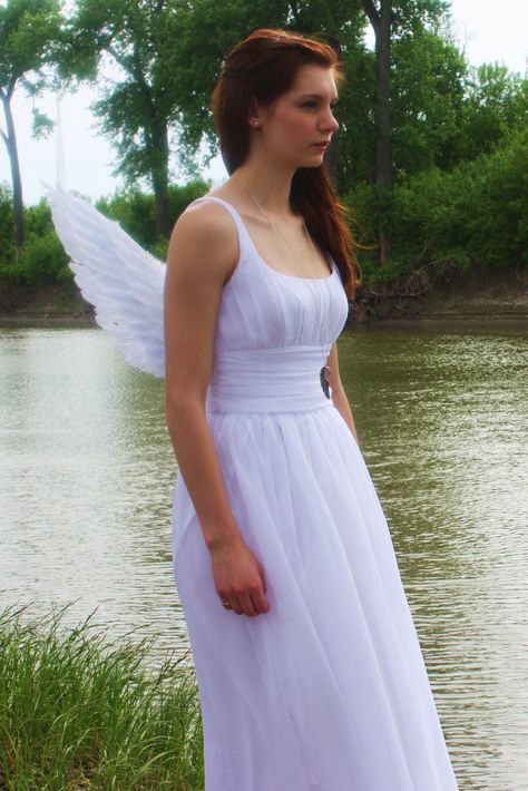 Angel Costume Long Dress, Juliet Dress Costumes, Juliets Dress, Romeo And Juliet Angel Costume, Juliet Angel Costume, Juliet Capulet Costume, Juliet Halloween Costume, Angel Costume Dress, Juliet Costume