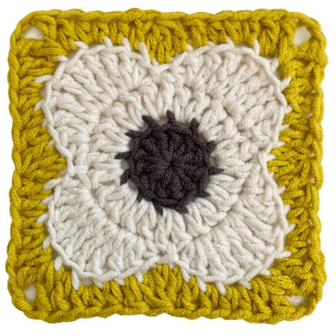 Orlala Square - p.s. I crochet... Ok Flower Square Crochet Pattern, Crochet Granny Squares Patterns, Flower Granny Square Pattern, Make A Blanket, Motifs Granny Square, Crochet Flower Squares, Tote Crochet, Square Crochet Pattern, Flower Granny Square