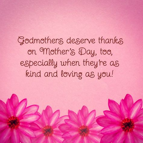 Godmothers deserve thanks on Mother's Day, too, especially when they're as kind and loving as you! #happymothersday #godmother Happy Mothers Day Godmother, Godmother Quotes, Mothers Day Bible Verse, Mothers Day Text, Happy Mothers Day Quotes, Happy Mothers Day Messages, Message For Mother, Easy Mother's Day Crafts, Mothers Day Poems