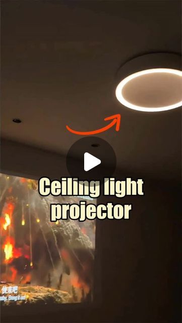 Aleadhomeappliances on Instagram: "Have you ever thought about it? The ceiling light can also be combined with a projector to become such an intelligent light.

#projector #lamp #light #led #smarthome #lightingdecor #homedecor #lightingdesign #lampdesign #interiordesign #lampfactory #ledstriplights #ledstrips #diy #installation #designer #architect #architecture #instagood #home #atmosphere #aleadhome #aleadlighting #madeinchina #chinaproducts" Projector Ceiling, Ceiling Projector, Diy Projector, Light Projector, Ad Home, Projector Lamp, Led Stripes, The Ceiling, Diy Installation