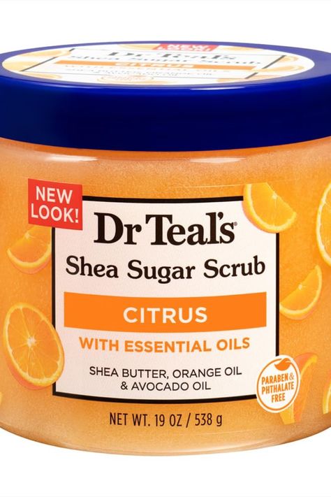 Dr Teals Scrub, Dr Teals, Teal Scrubs, Shea Sugar Scrub, Bath Stuff, Feminine Health, Citrus Essential Oil, Hand Scrub, Sugar Scrubs