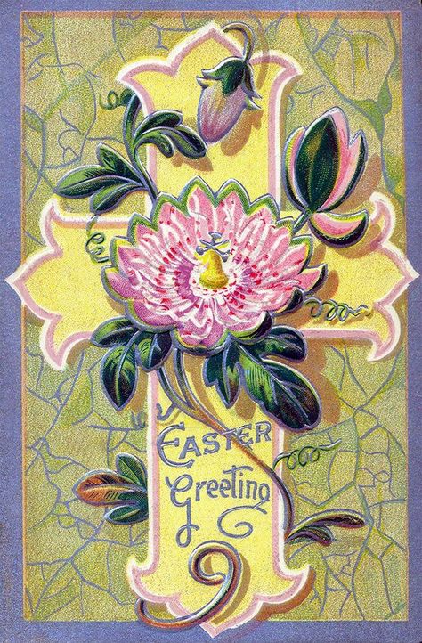 20 adorable vintage Easter postcards from the first decades of the 1900s - Click Americana Easter Graphics, Passion Flowers, Vintage Easter Postcards, Vintage Easter Cards, Easter Wallpaper, Easter Greeting, Easter Postcards, Easter Images, Easter Greeting Cards