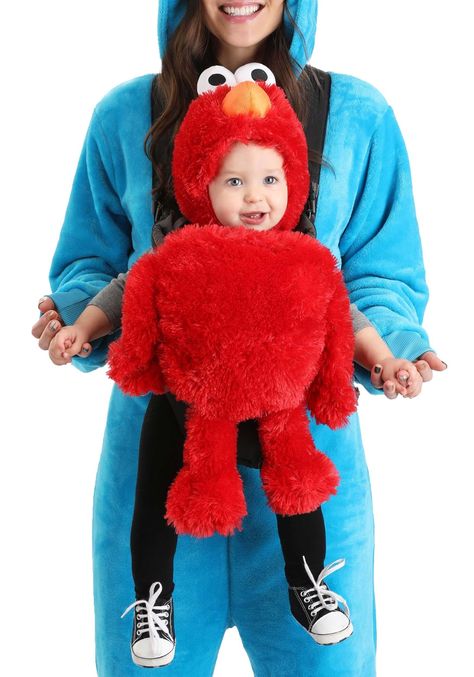 PRICES MAY VARY. Sesame Street Joy: Infuse joy into your little one's outings with the Elmo Baby Carrier Costume Accessory, inspired by the beloved Sesame Street show and featuring the iconic character Elmo. Plush Comfort: Crafted from 100% polyester faux fur and fiberfill stuffing, this accessory ensures a soft and cuddly experience for your baby during Halloween or everyday adventures. Secure Attachment: The cover panel is equipped with elastic and hook & loop fastener straps, facilitating eas Baby Carrier Costume, Spirit Baby, Baby Elmo, Elmo Plush, First Halloween Costumes, Clever Costumes, Baby Carrier Cover, Baby Carrier Accessories