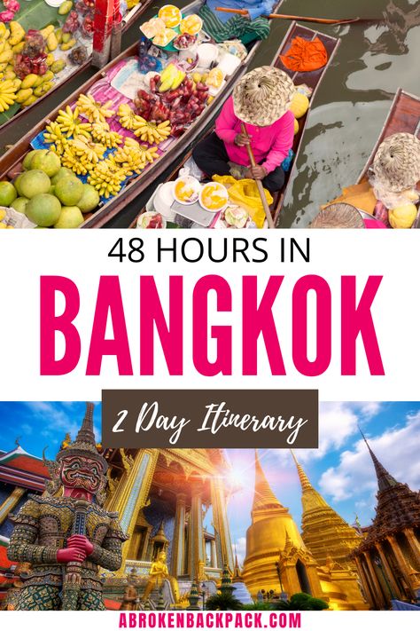 Wondering what to see in Bangkok in two days? Explore our 2 days in Bangkok itinerary and start planning your holidays now! 2 Days In Bangkok, Bangkok Itinerary, Bangkok Travel Guide, Bangkok Shopping, Asia Countries, Thai Islands, Asia Trip, Thailand Vacation, Travel 2024