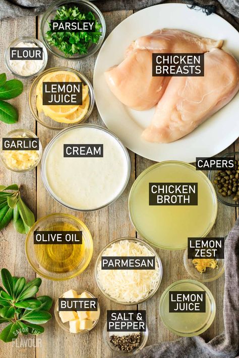 Lemon Sauce For Chicken, Creamy Lemon Sauce, Creamy Garlic Chicken Recipes, Lemon Pepper Sauce, Cream Sauce For Chicken, Capers Chicken, Lemon Cheese, Creamy Lemon Chicken, Lemon Garlic Chicken