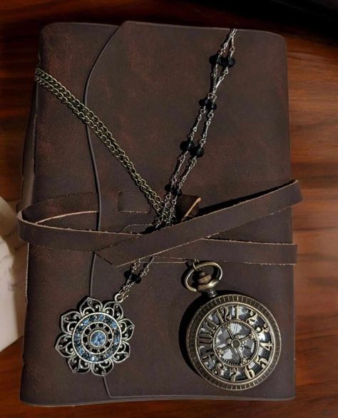 What does a Journel, a necklace and a pocket watch have in common? Pocket Watch Aesthetic, Watch Aesthetic, A Necklace, Pocket Watch, Writing