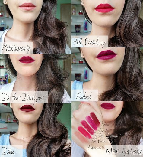 Mac D for Danger Mac Shades, Mac Diva, Mac Diva Lipstick, Mac Lipstick Swatches, Best Mac Lipstick, Mac Lipstick Shades, Chanel Lipstick, Lipstick Swatches, Beauty Lipstick