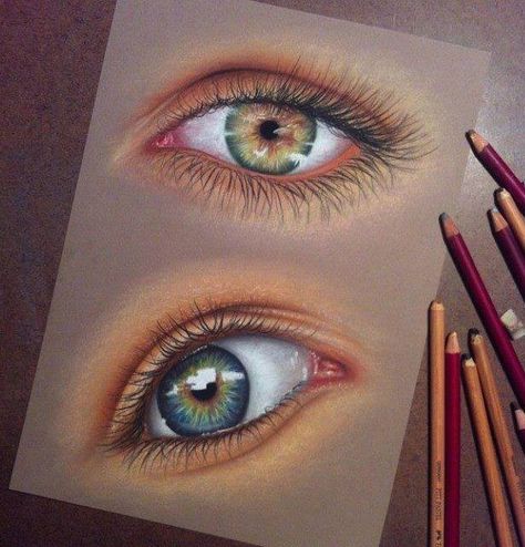 Eye Pencil Drawing, Draw An Eye, Realistic Eye Drawing, Architecture Sketches, Pencil Drawing Tutorials, Realistic Pencil Drawings, Art Instructions, Color Pencil Drawing, Color Pencil Art